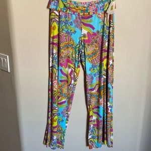 Trina Turk print cover up pants
